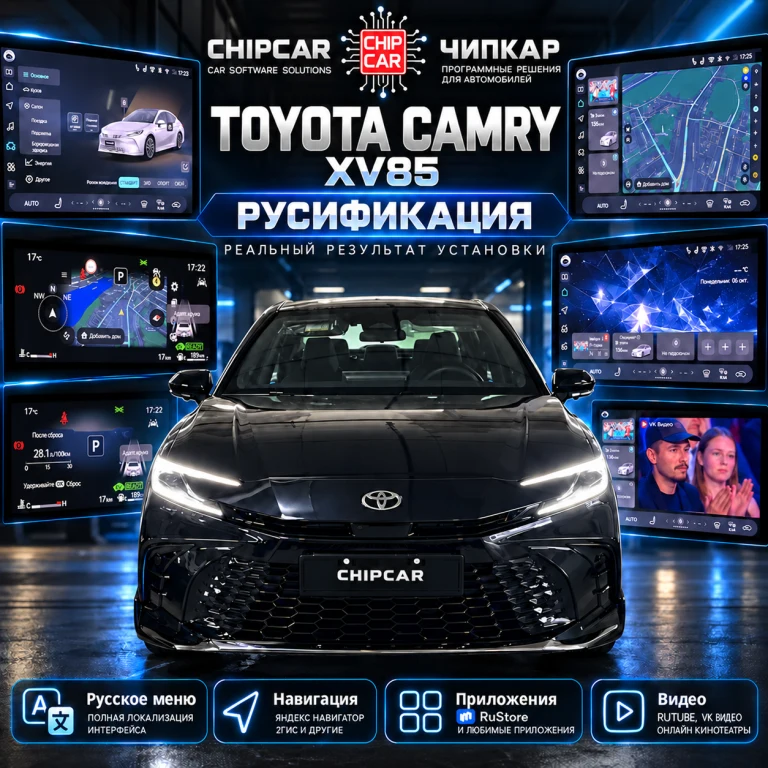 Русификация Toyota Camry XV85
